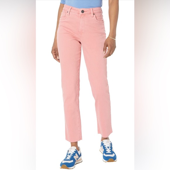 Kut from the Kloth Denim - 💙 KUT from the Kloth Reese High-Rise Fab AB Ankle Straight in Soft Coral 💙